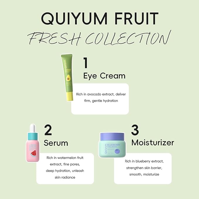Skin Care Set, Fruit Women Beauty Gift Sets, Skincare Kit with Serum, Eye Cream, Face Cream Travel Kit for Women Wife Mother Teens Girls, TSA-friendly Sizes Birthday Gift 3pcs