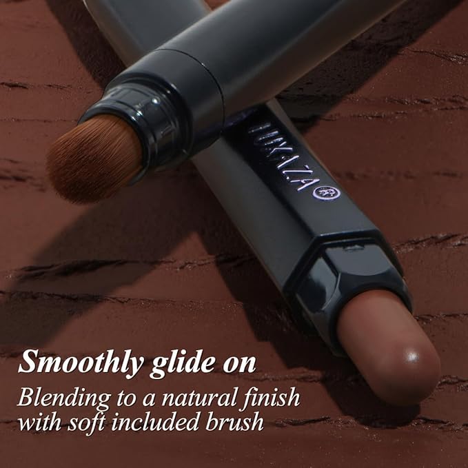 Brown Eyeshadow Stick Makeup Set 3PCS, Neutral Shimmer And Matte Cream Eye Shadow Palette, Metallic Bronze Smoky Eyeliner Brightener Crayon Kit, Ideal Gift for Women -Cocoa Island Matte