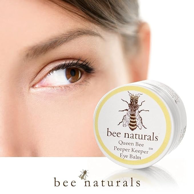 Bee Naturals Queen Eye Balm Duo - Peeper Keeper - 2 Pack Gift Set - Soothes & Moisturizes with Vitamin E & 10 Natural Oils - Helps Diminish Crowsfeet, Wrinkles & Fine Lines