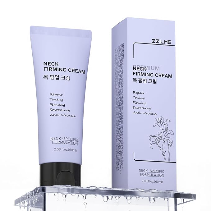 Premium Neck Firming Cream – Lifting & Tightening Treatment for Décolleté and Chest, Anti-Aging Neck Cream Reduces Fine Lines and Sagging, Gift for Women & Men, 2.03 Fl Oz