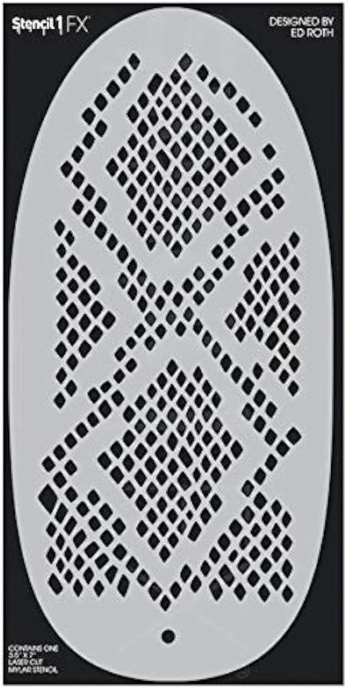 Stencil1FX - Snakeskin Eye Makeup Stencil for Costumes, Dress Up, Halloween, Cosplay, Arts, Face Painting