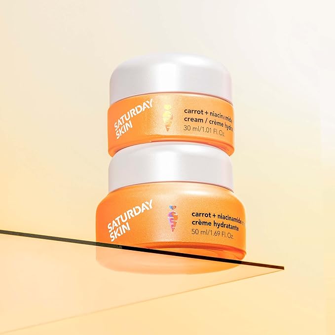 Face Moisturizing Mini Size Cream with Carrot, Niacinamide, Ceramides & Centella Asiatica, Peptide, Paraben-Free, Sulfates-Free, Fragrance-Free, Anti Wrinkle Facial Cream Made in Korea (1.01 Ounce)