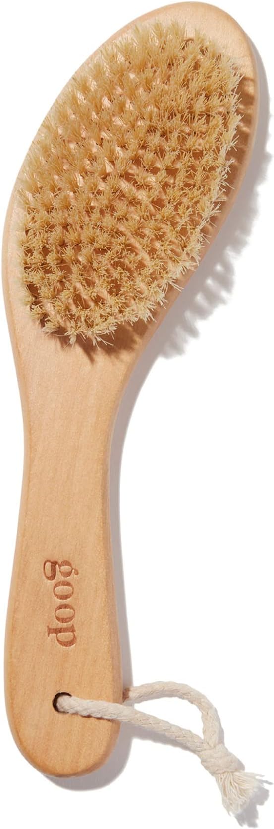 goop Beauty Dry Brush | Detoxifying Body Exfoliator | Wooden Handle with Natural Biodegradable Sisal Fibers | Sweeps Away Dead Skin | FSC Certified
