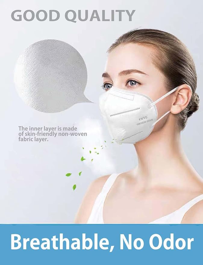 HALIDODO KN95 Face Mask 5-Ply Breathable & Comfortable Filter Safety Mask
