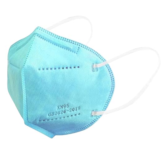 Blue KN95 Face Masks 100 Pack Breathable Disposable Face Masks