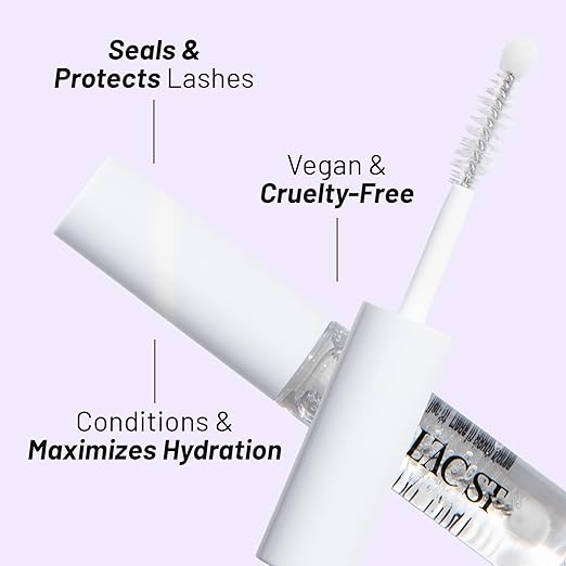 Lilac St. - Lilac Lash Crystal Coat - Glossly & Clear Lash Sealant - Long Lasting Lash Application - Extend Wear - Brush Applicator Tip - Waterproof - Cruelty Free, Vegan, Women Founded - 0.16 fl oz