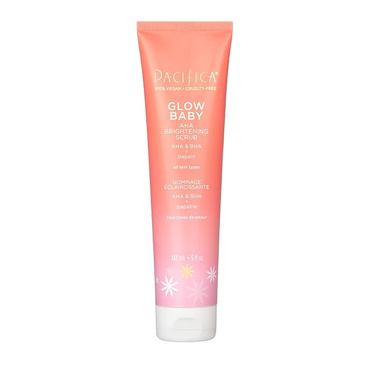 Pacifica Glow Baby Super Lit Enzyme Scrub, Unclogs Pores & Dissolves Skin Impurities, For All Skin Types, Vegan & Cruelty-Free, 4 Fl Oz