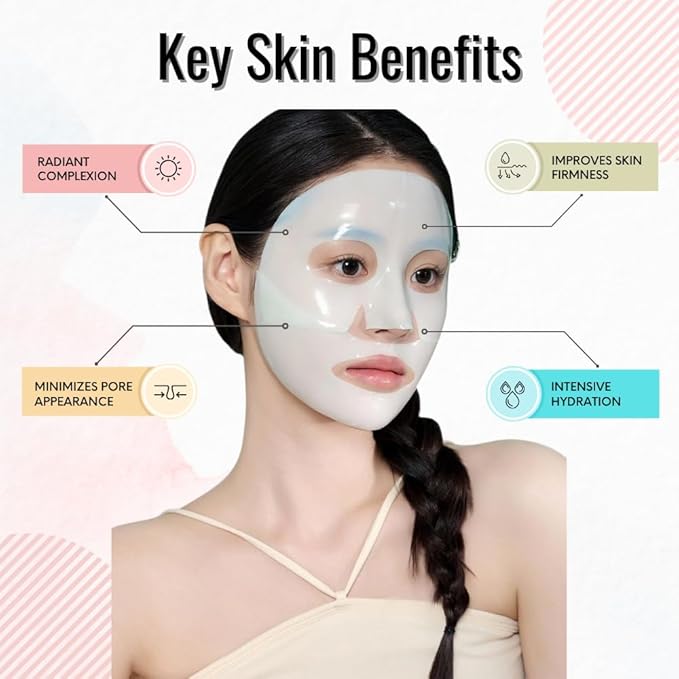 | Deep Collagen Hydrogel Face Mask With Niacinamide, Low Molecular Collagen, Galactomyces Ferment Filtrate, Low Molecular Hyaluronic Acid (28g x8ea)