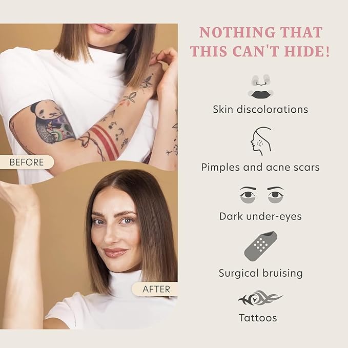 Dermacol - Full Coverage Foundation, Liquid Matte Makeup with SPF 30, Waterproof, for Oily Skin, Acne, & Under Eye Bags, Long-Lasting Makeup Products, 30g, Shade 222