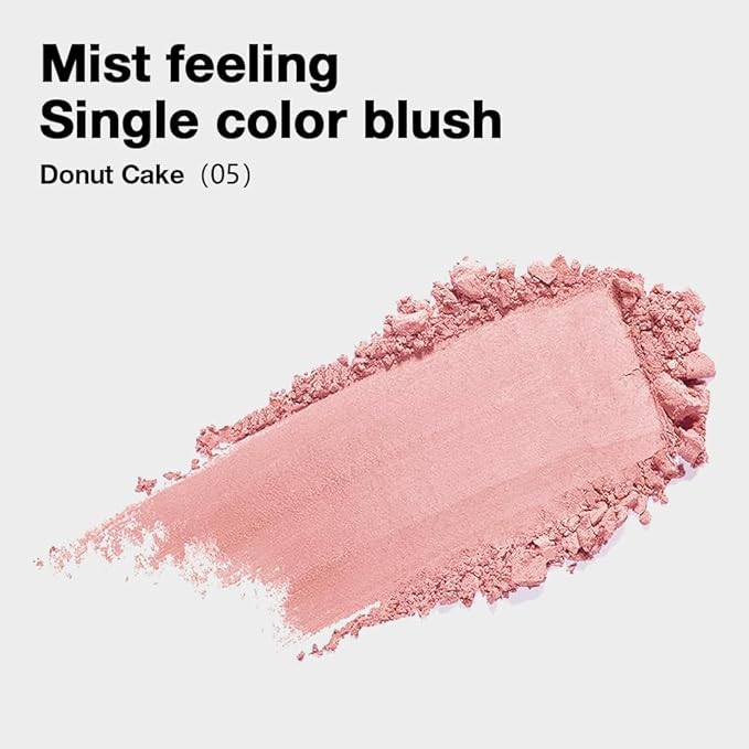 Natural Pink Matte Powder Blush Palette Cheeks Face Makeup, Achieves an Elegant, Natural Finish, Lightweight, Smooth, and Long-Lasting without Smudging, Suitable for All Skin Tones