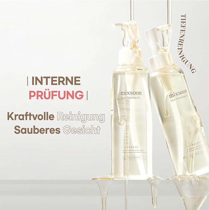 mixsoon Bean Cleansing Oil 6.59 fl oz / 195ml Lightweight Oil Cleanser Make up Remover for daily skin care routine Korean Glass Skin Care