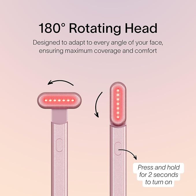 Solawave Red Light Therapy Starter Kit | Face Wand LED Device, Activating Serum, & Refill | Anti-Aging Tool for Depuffing, Under Eye Dark Circles, Reduces Appearance of Fine Lines, Lifts & Tones Neck