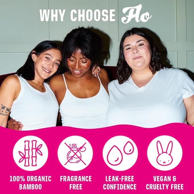 FLO Organic Ultra Long Night Pads (40 Pads)