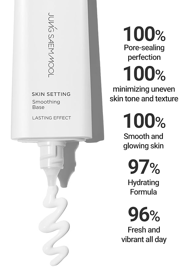 JUNG SAEM MOOL Skin Setting Smoothing Base 1.35 Fl Oz, Sebum-Control Primer with Cotton Seed Extract for Long-Lasting Matte Finish, Fresh Lotion Texture for Oily Skin and T-Zone, Korean Makeup