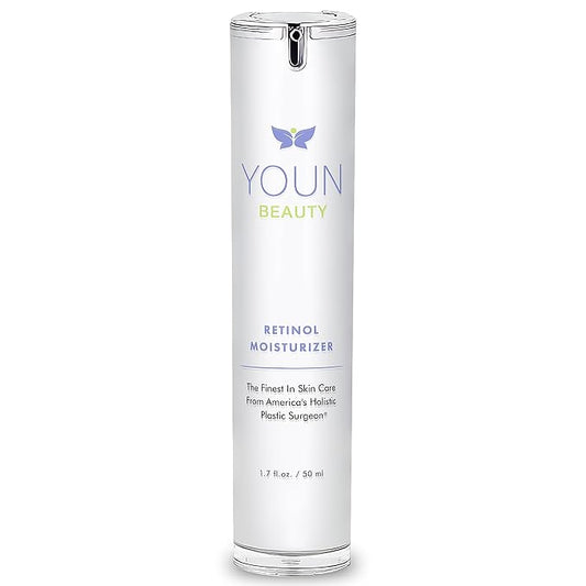 YOUN Beauty Retinol Night Cream Moisturizer for Face by Holistic Dr. Anthony Youn – Paraben-Free Face Moisturizer with Vitamin B5 & E, Hyaluronic Acid, and Green Tea for Skin Renewal, 50ml