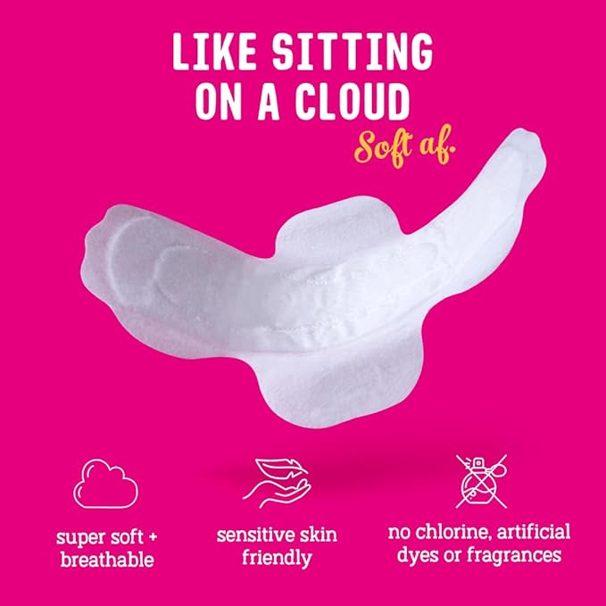 Flo Bamboo Period Pads with Wings Combo Pack 10 Day, 5 Night (15 Pads)