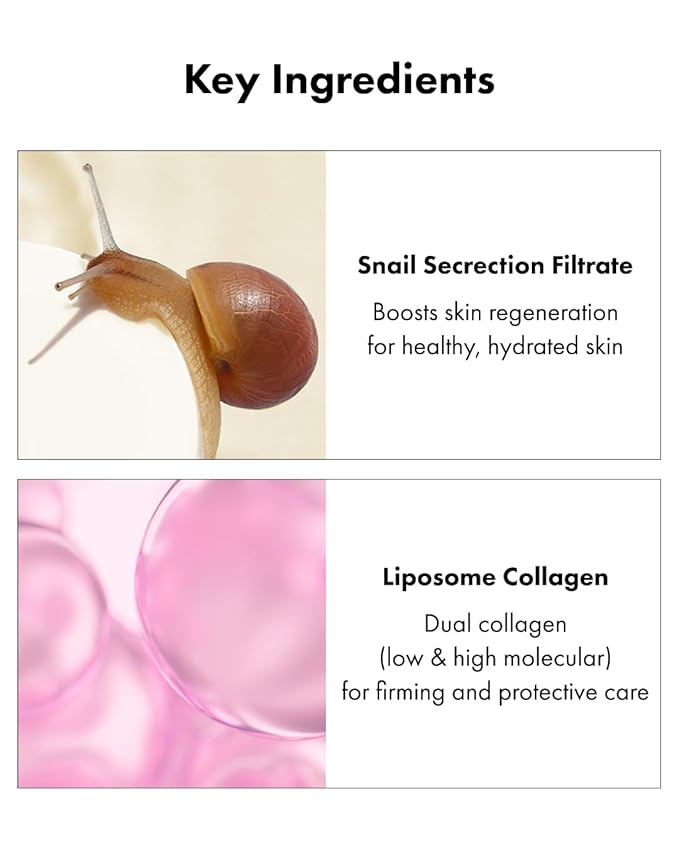 It'S SKIN Snail Collagen Active Emulsion 4.05 Fl Oz, lightweight hydrating & firming lotion with snail mucin, dual collagen, and chestnut extract for pore care and smooth skin, Korean Skincare