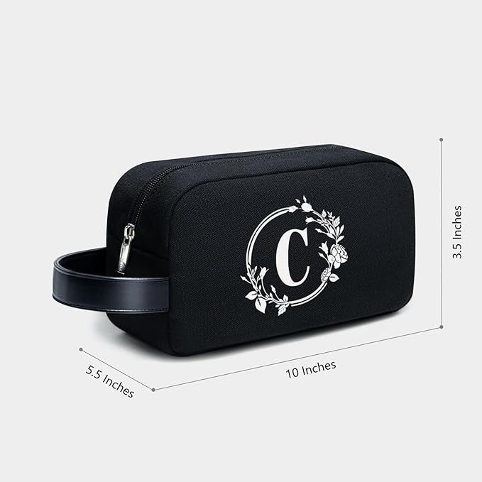 TOPDesign Personalized Initial Canvas Tote Bag, for Wedding, Birthday, Beach, Perfect Gifts for Women, Mom, Teachers, Friends