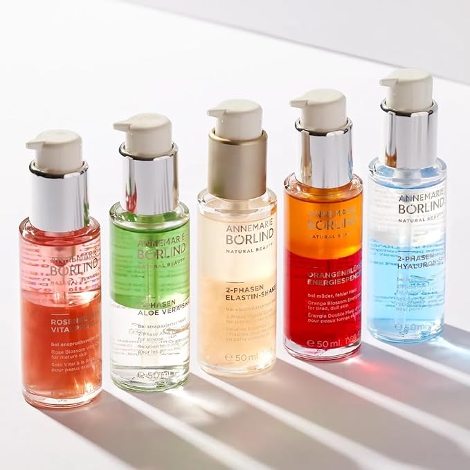 ANNEMARIE BÖRLIND - 2 Phase Hyaluronan Shake - Hyaluronic Acid + Aloe Vera + Black Forest Rose Stem Cells For Intense Hydration - Moisturizing, Plumping, Nourishing - 1.69 Fl. Oz.