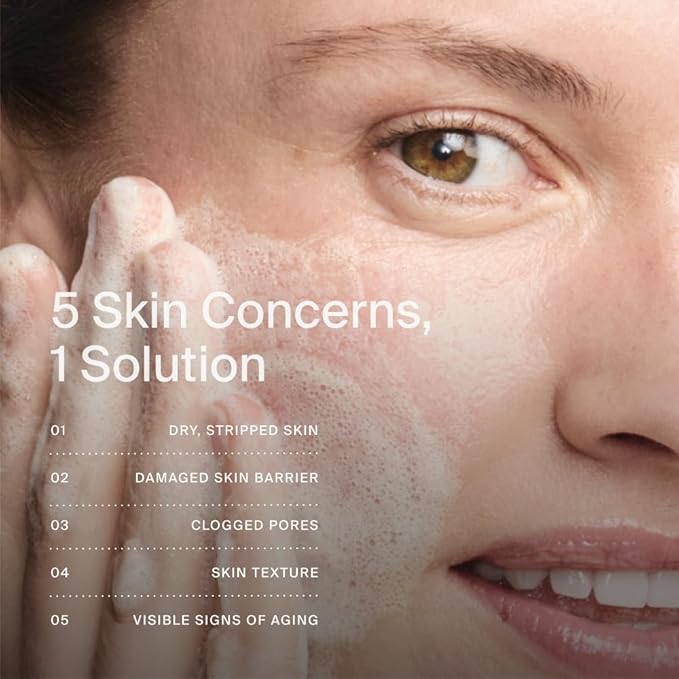 Timeline Mito-Biotic™ Travel Size Gentle Cleanser - Non-Drying & Calming With Ceramides To Remove Makeup & Strengthen Skin Barrier For All Skin Types - 1.7 Fl Oz