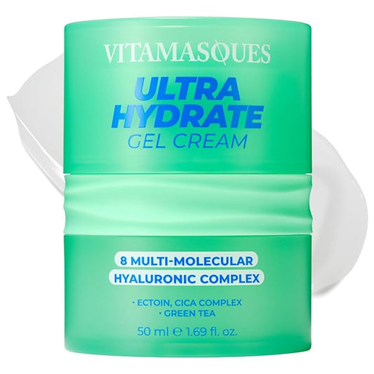 Vitamasques Ultra Hydrate Gel Cream - Lightweight Balance, Hydrating & Soothing Moisturizer (1.69 Fl oz)