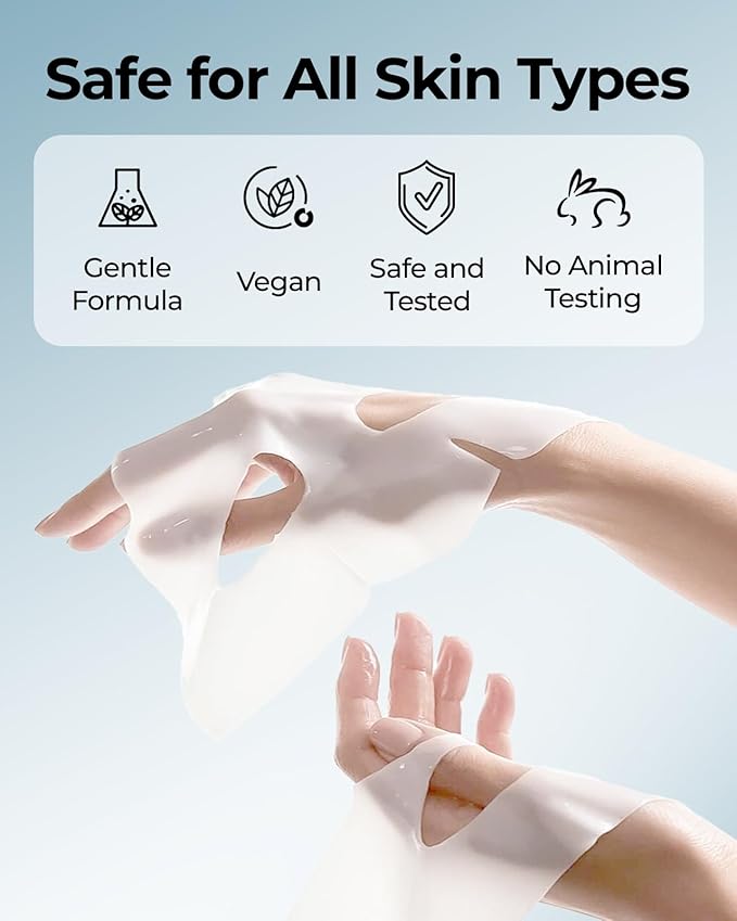 6 Pack Bio-Collagen Face Mask, Hydrating Overnight Masks, Anti-Wrinkle Face Lifting Mask for Elasticity, Pore Minimizing, Firming, Moisturizing, Real Collagen/Korean Skin Care