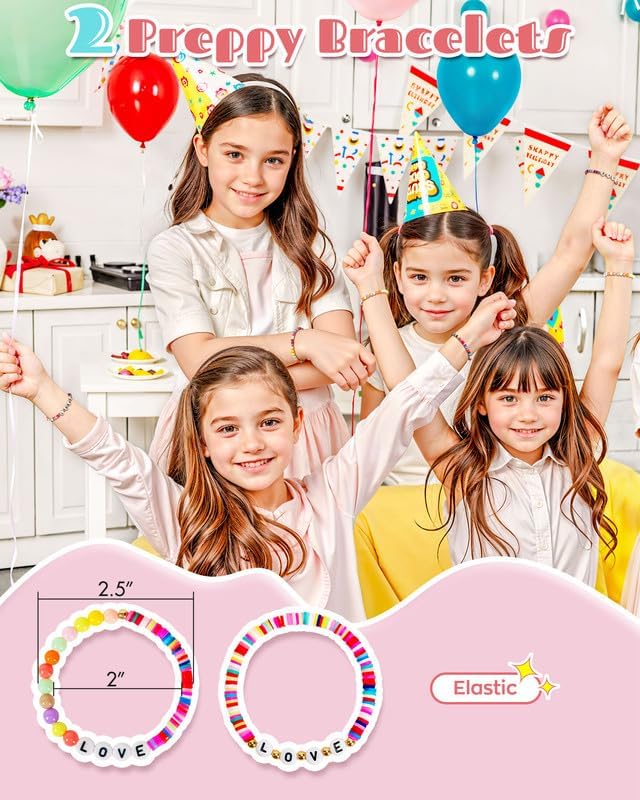 Birthday Gifts for 4 5 6 7 8 9 10 11 12 Year Old Girls, Initial Makeup Toiletry Bag for Kids, Kindergarten Graduation Gifts, Teacher Appreciation Gifts, Cute Trendy Stuff (Medium)