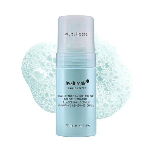 êb être belle Cleansing Foam with Hyaluronic Acid 3D, Skin Care for Women, Lightweight Hydrating Foam Cleanser & Betaine, for All Skin Types, 100 mL