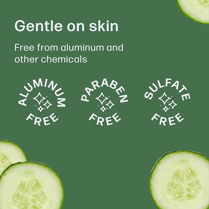 Refresh Deodorant Wipes - 50 Individually Wrapped Wet Wipes for Body, Face, and Armpits - Travel Size Toiletries for Men and Women - Aluminum, Paraben, and Sulfate Free (Cucumber Scent)