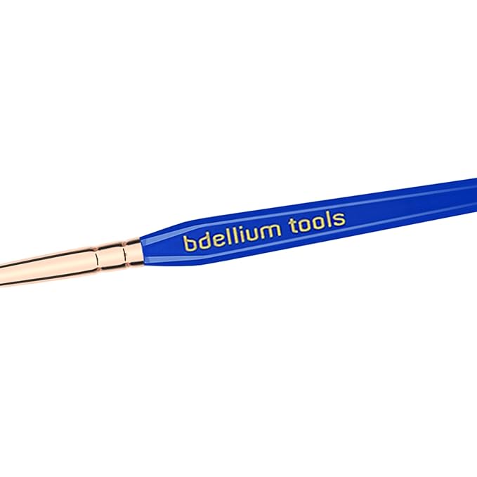 Bdellium Tools Professional Makeup Brush - Golden Triangle 710 Eye Liner - With All Vegan and Soft Synthetic Fibers, For Lining the Eyes (Blue, 1pc)