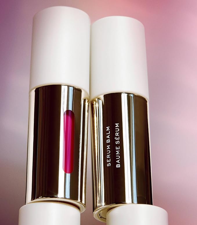 MAKE Beauty Serum Balm Hydrating Lip Oil. Vegan moisturizing lip gloss with plumping effect. Lip treatment cream for soft, smooth, shiny lips - Shade, Halo Moon