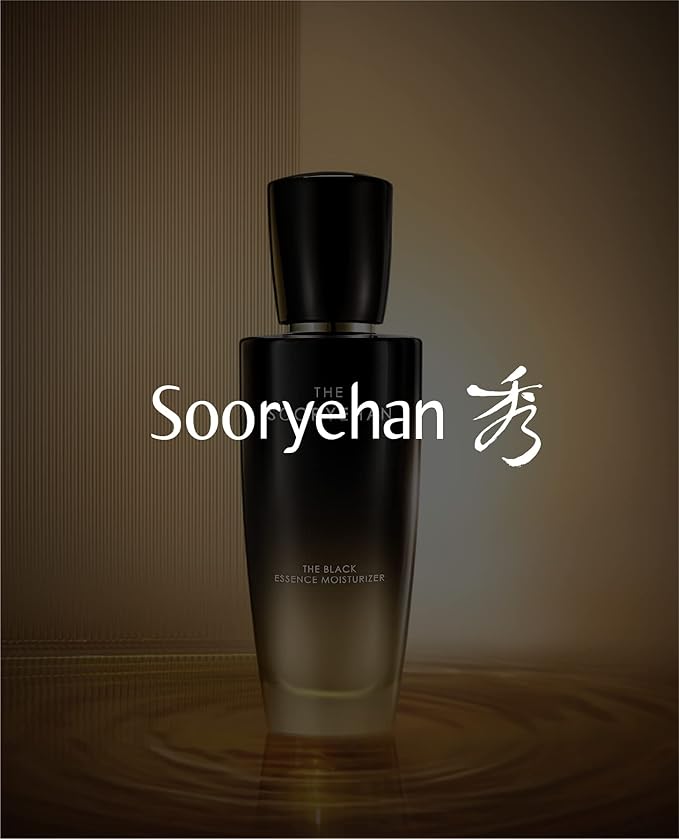 Sooryehan THE BLACK SKINCARE SET (160ml / 5.41 Fl Oz) - Korean Skincare Gift Set, Luxury Premium High-end by LG BEAUTY. Advanced Next Generation Bio Moisturizer & Serum.