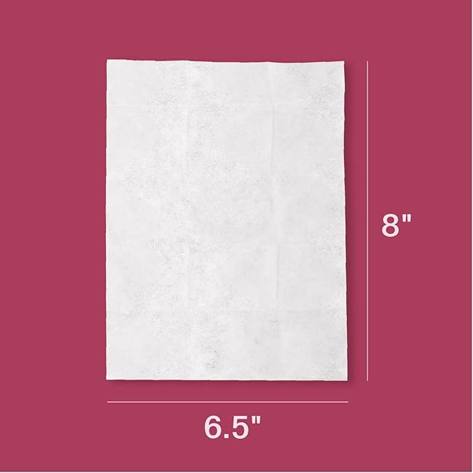 Deodorant Wipes - A Fresh Start When You’re On the Go - Aluminum, Paraben, and Sulfate Free - Rose Scent - 50 Individually Wrapped Wipes