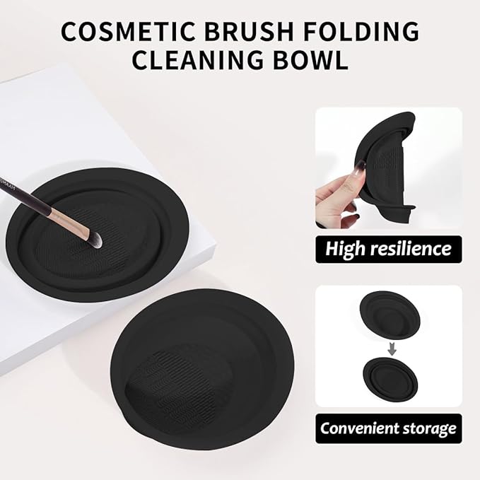 MAANGE Makeup Brushes 49 Pcs Makeup Kit, Multi-functional Makeup Tool Set with Makeup Brush Foundation Brush Make up Brushes Set (Black, 49 Piece Set)