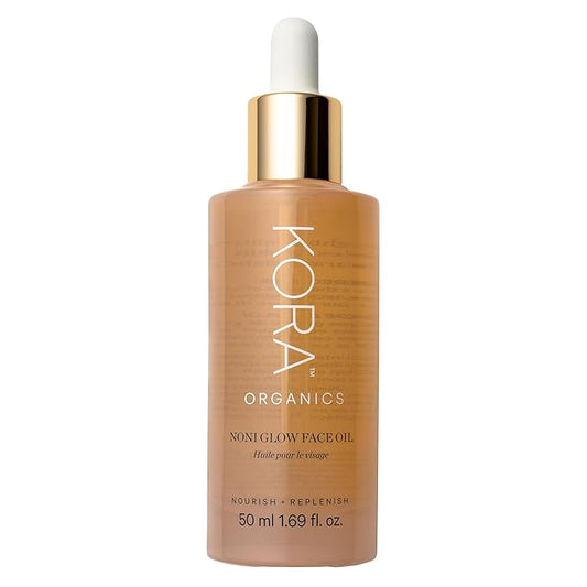 KORA Organics Noni Glow Hydrating Face Oil for Women with Rosehip, Gua Sha Oil, Certified Organic, Cruelty Free, 1.69 fl oz