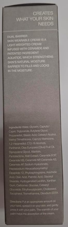celimax Dual Barrier Skin Wearable Cream | Long Lasting Cream Face Moisturizer with Ceramides, Hyaluronic Acid, Moisturizing, Hydrating, Soothing, Repairing, Day & Night Cream, 50ml