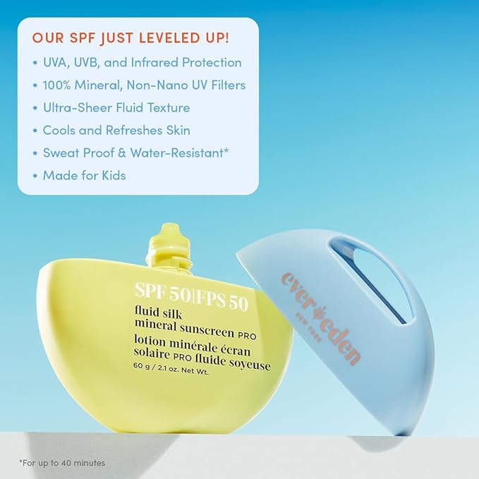 Evereden Kids Skincare & Sunscreen Essentials Set - Multi-Vitamin Face Wash, Face Cream & SPF 50 Mineral Sunscreen - Clean, Vegan, Non-Toxic Skincare for Kids 3+