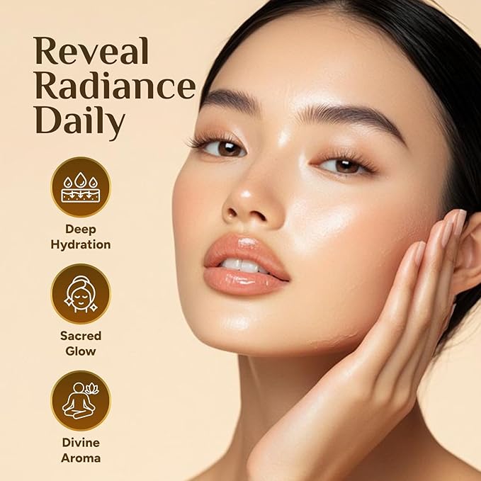 Pure Organic Moringa Oil with Blue Lotus Flower | Deep Hydrating & Anti-Aging Ritual Oil for Skin, Hair & Nails | Premium 100% Cold Pressed Moringa Seed Extraction, Nourishes & Hydrates Skin 1oz.