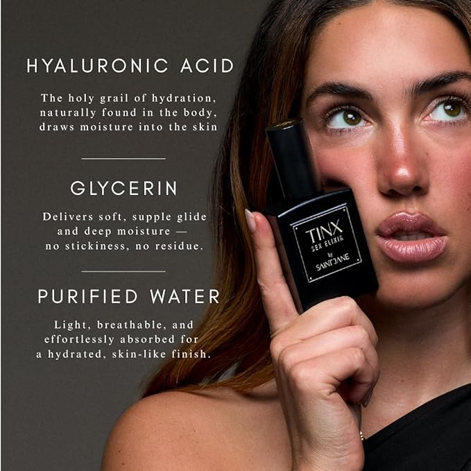 SAINT JANE - Tinx Elixir Intimacy Oil | Nourishing, Hydrating, Balancing | Water-Based, Fragrance-Free | Luxe, Clean Skincare (1.5 fl oz | 45 mL)