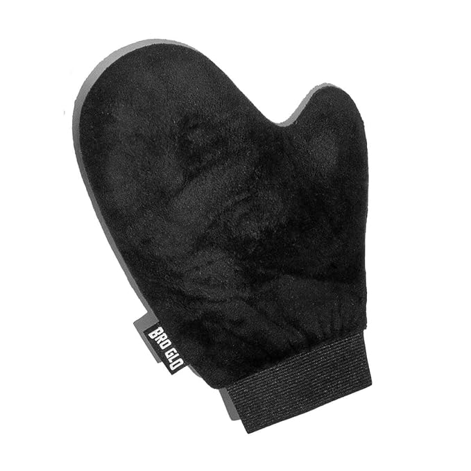 Bro Glo Self Tanner for The Boys - Starter Bundle - Easy Sunless Tan For Your Face & Body With Mitt Applicator - Oil Free Water Based for Faster Skin Drying - Natural Sun Kissed Bronze Color Perfect for Men - Gift Set (Starter Bundle)