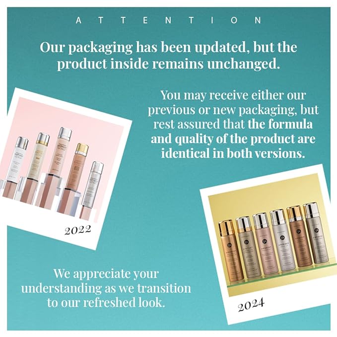 Jerome Alexander MagicMinerals AirBrush Foundation, Spray Makeup with Skincare Active Ingredients, Ultra-Light, Buildable, Full Coverage Formula (Bright Light)