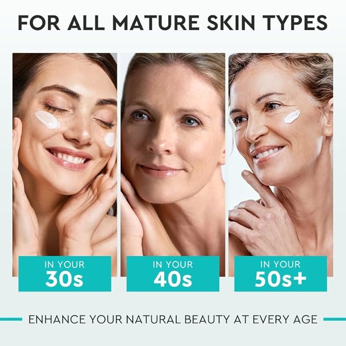 Elvira Retinol Anti Aging Face Moisturizer- Collagen Cream With Stem Cell & Hyaluronic Acid, Instant Face Lift Cream for Skin Tightening and Firming, Wrinkle Smoother for Women & Men, 1.85 Fl Oz