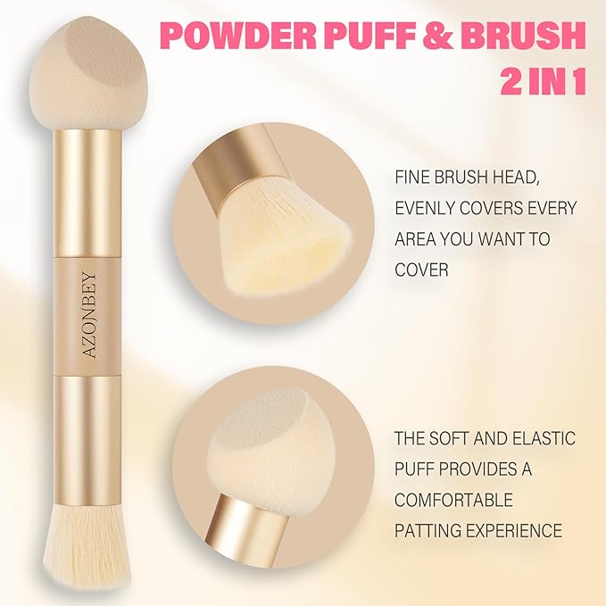Root Touch Up Sets,Hairline Powder for Women Cover Up- Hairline Concealer for Thin and Thinning Hair, Water & Sweat Resistant,Contain Azonbey Makeup Brush (Med Brown, Med-Makeup Brush)
