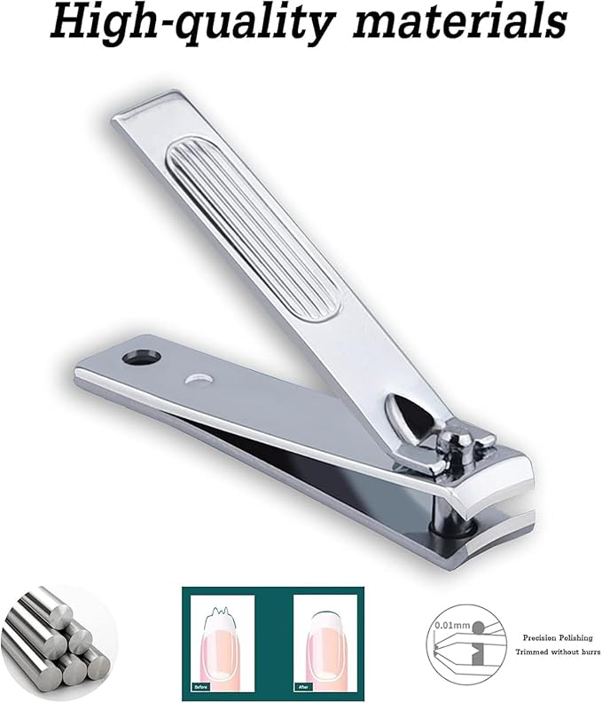 Nail Clipper Set Gifts for Women, 6 Pcs Case Fingernail Clipper Christmas Stocking Stuffers for Adults (Pink)