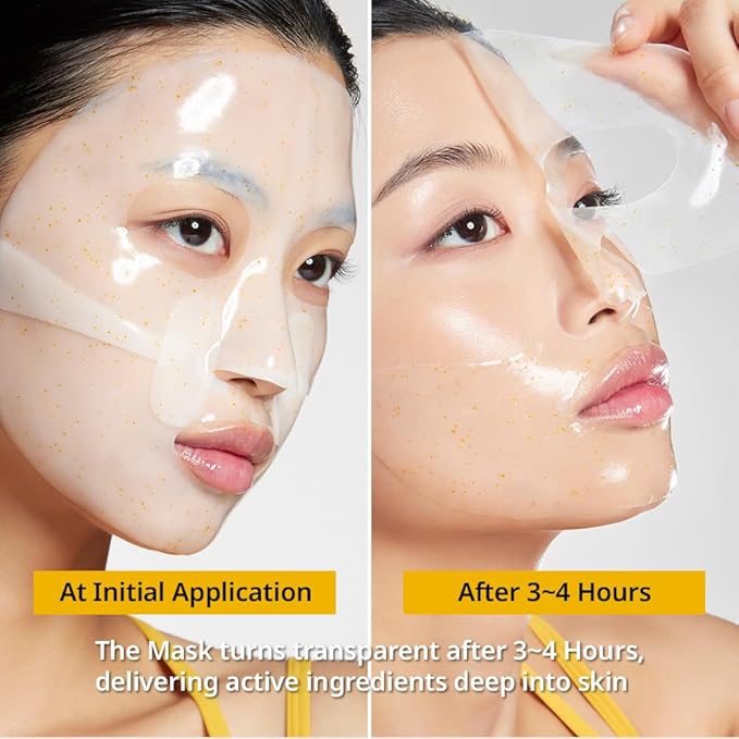 PRIMERA (PRMR Vitatinol Serum Gel Mask- Overnight Melting Masks, for Collagen Synthesis with Vitamin C & Retinol, Masks for face, Hydrating, Hydrogel Maskset 34g x 10EA