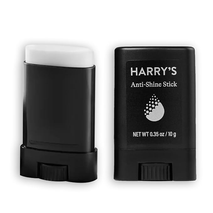 Harry's Anti-Shine Stick for Oily Skin - (2 Pack) 0.35 oz - Controls and Absorbs Oil for Matte Finish - Facial Skin Care for Men
