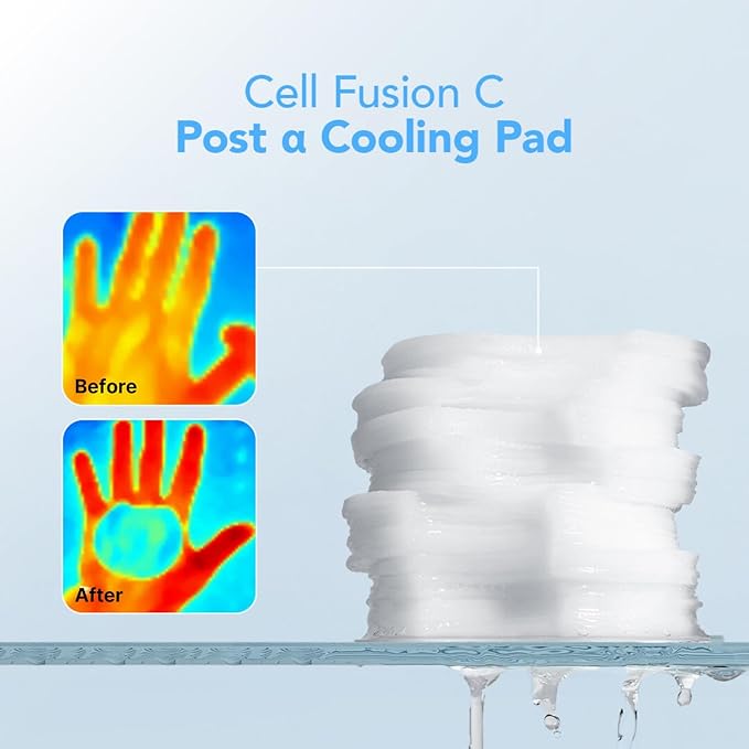 Cell Fusion C Post Alpha Cooling Pad, Hydrating & Cooling Korean Toner Pads for Dry Skin, Panthenol and Glacier Water to Plump and Replenish, 70 Pads / 6.08 fl.oz.