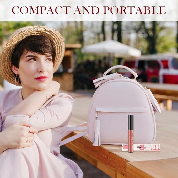 12 Colors Cream Texture Lipstick, 2026 Upgrade 12 Colors Lips Staining Lip Oil Long Lasting Lip Gloss Natural Non-Stick Non-Fading Liquid Lipstick, Hydrating Lip Tint Waterproof LipStain (#8)