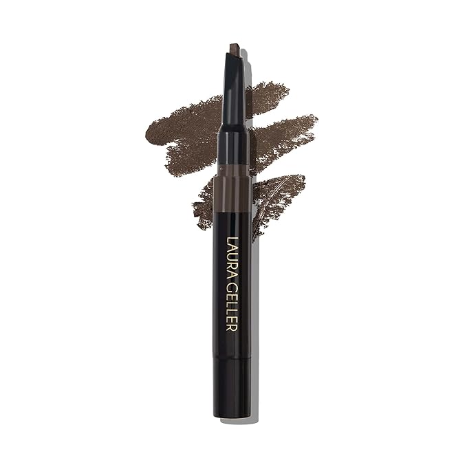 LAURA GELLER NEW YORK Sculpt-n-Stay Waterproof Brow Pencil & Gel- Dark Brown