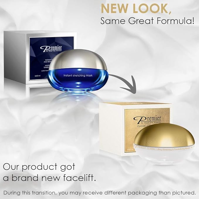 Premier Dead Sea Instant Stretching and Revitalizing, Lifting Mask, 2.04 FL OZ.